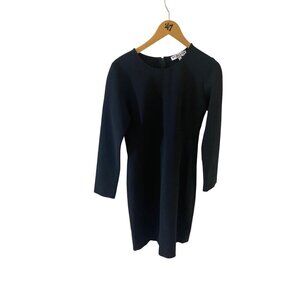 Of Mercer Women's Classic Black Long Sleeve Knee Length Dress - 8